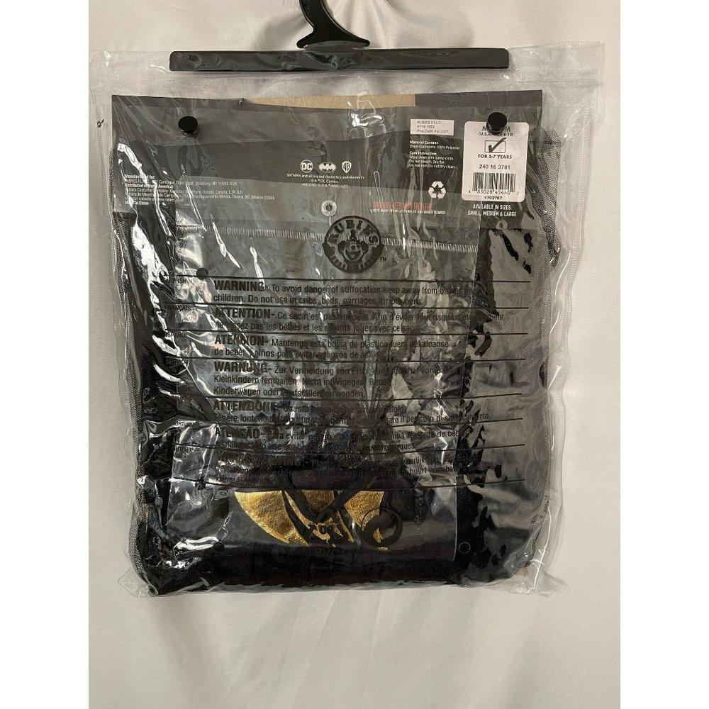 DC Girls Black/Gold Batman (Batgirl) 4-pc Halloween Costume - Picture 5 of 8